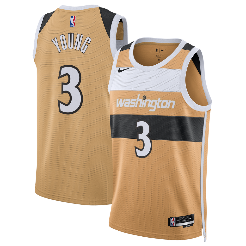 Washington Wizards 2025/26 Nike City Edition Swingman Jersey - Tan - Trae Young - Unisex