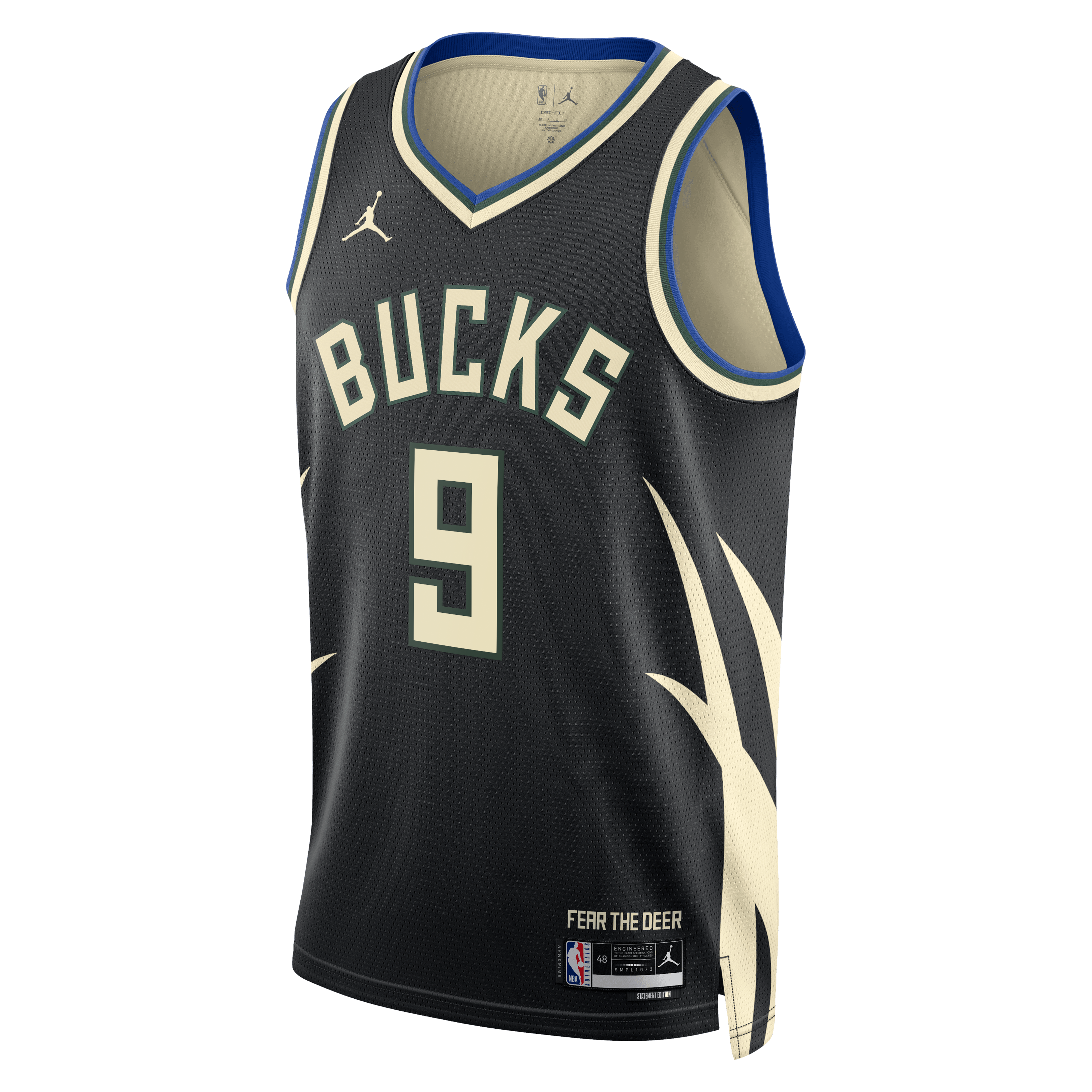 Milwaukee Bucks Jordan Brand Statement Edition Swingman Jersey - Hunter Green - Kel'el Ware - Unisex