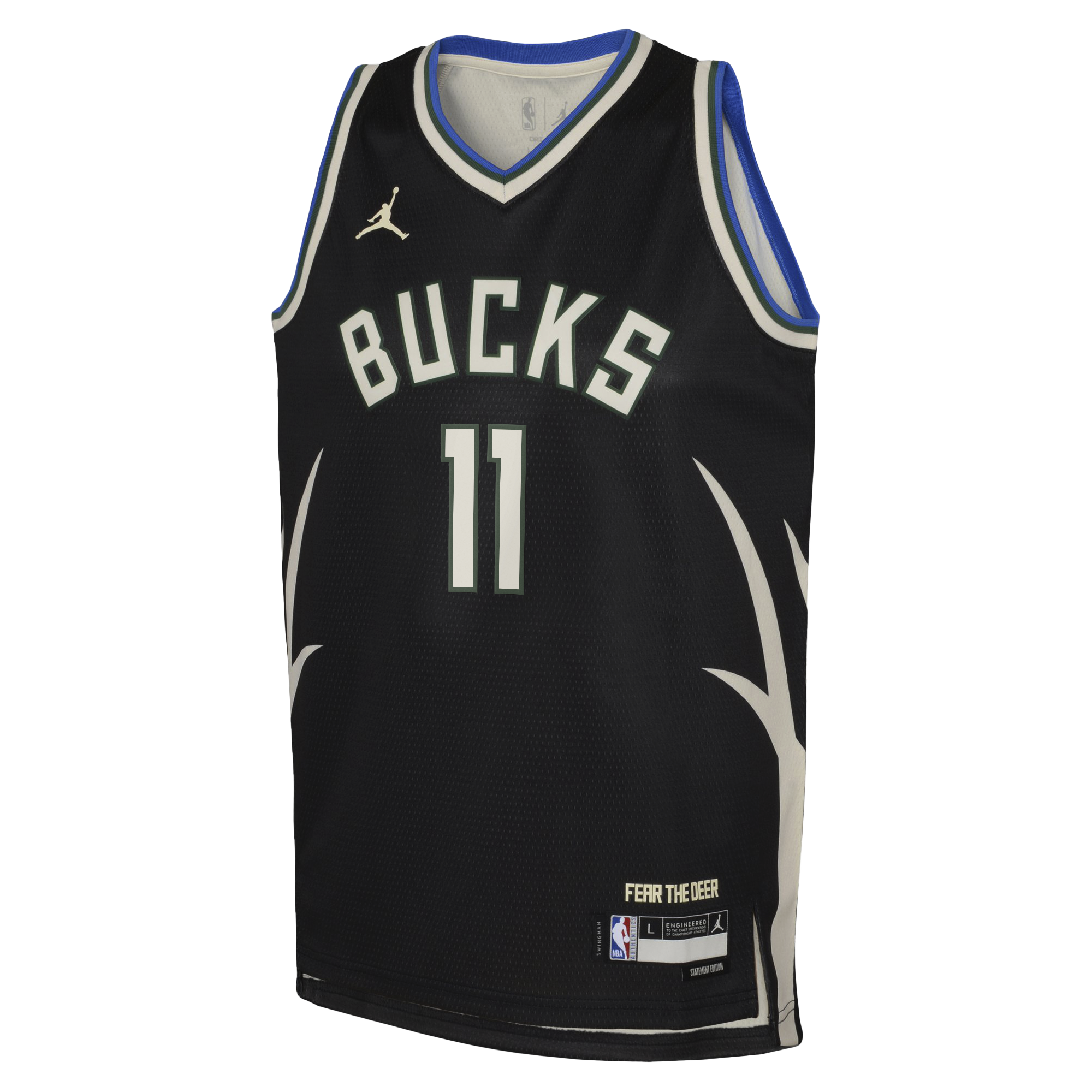 Milwaukee Bucks Jordan Brand Statement Edition Swingman Jersey - Hunter Green - Tyler Herro - Youth