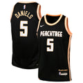 Atlanta Hawks Nike 2025/26 City Edition Swingman Jersey - Black - Dyson Daniels - Youth