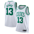 Boston Celtics Nike Association Edition Swingman Jersey - White - Paul George - Unisex