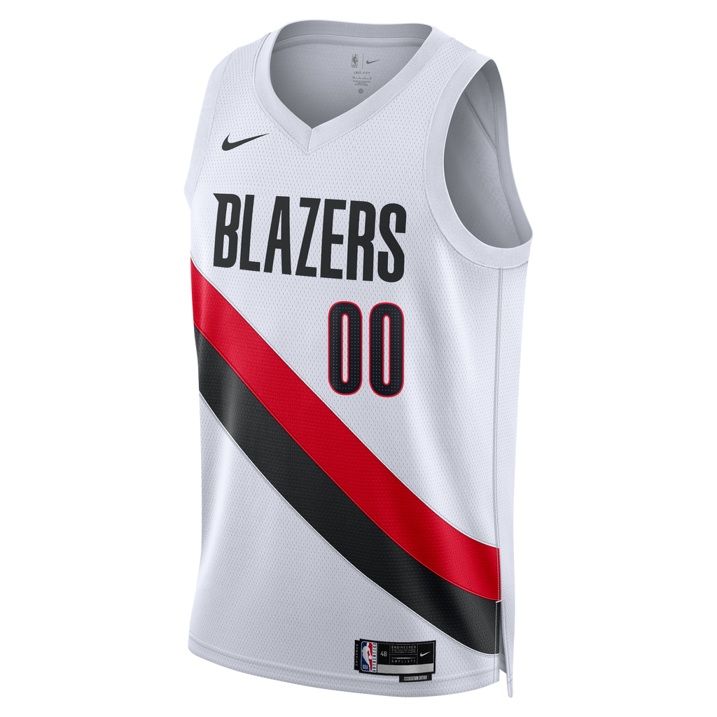 Portland Trail Blazers Nike Replica Association Edition Swingman Jersey - White - Scoot Henderson - Unisex