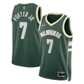 Milwaukee Bucks Nike Icon Edition Swingman Jersey - Hunter Green - Kevin Porter Jr. - Unisex