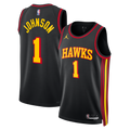 Atlanta Hawks Jordan Brand Statement Edition Swingman Jersey - Black - Jalen Johnson - Unisex