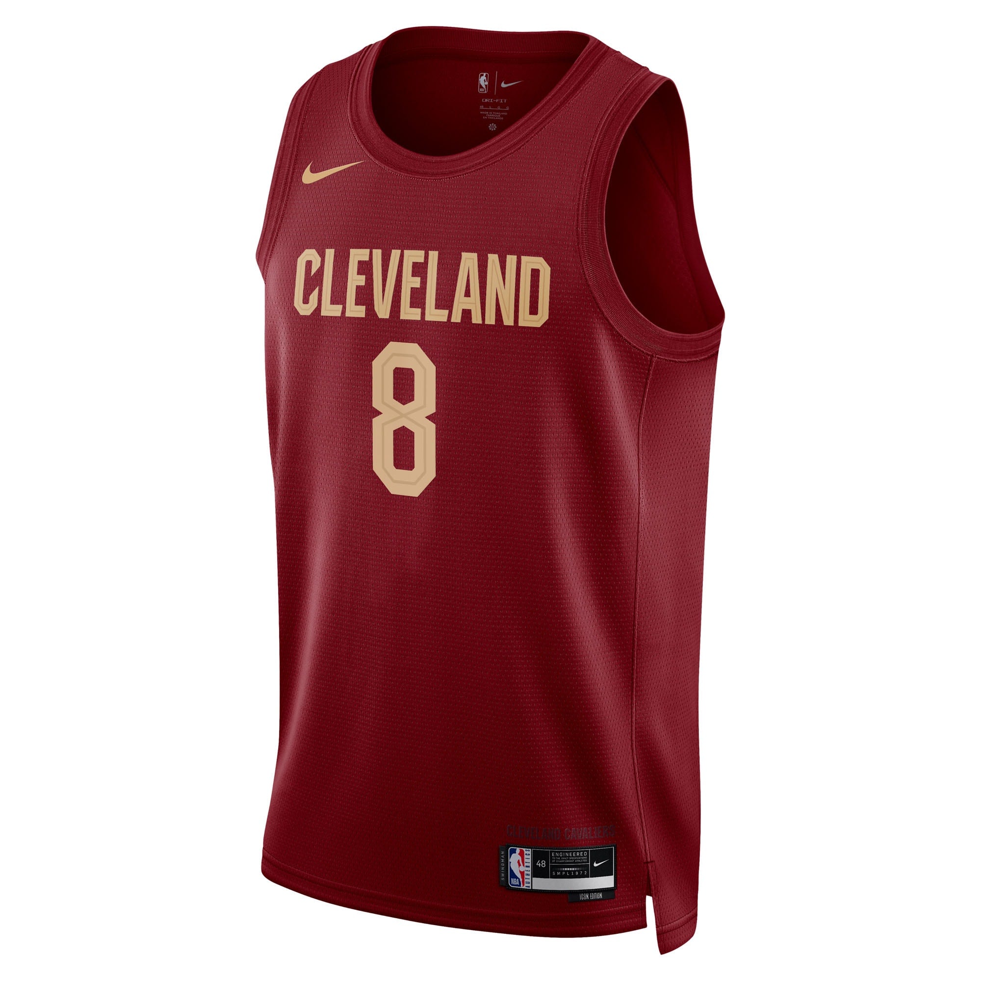 Cleveland Cavaliers Nike Icon Edition Swingman Jersey - Wine - Dennis Schröder - Unisex