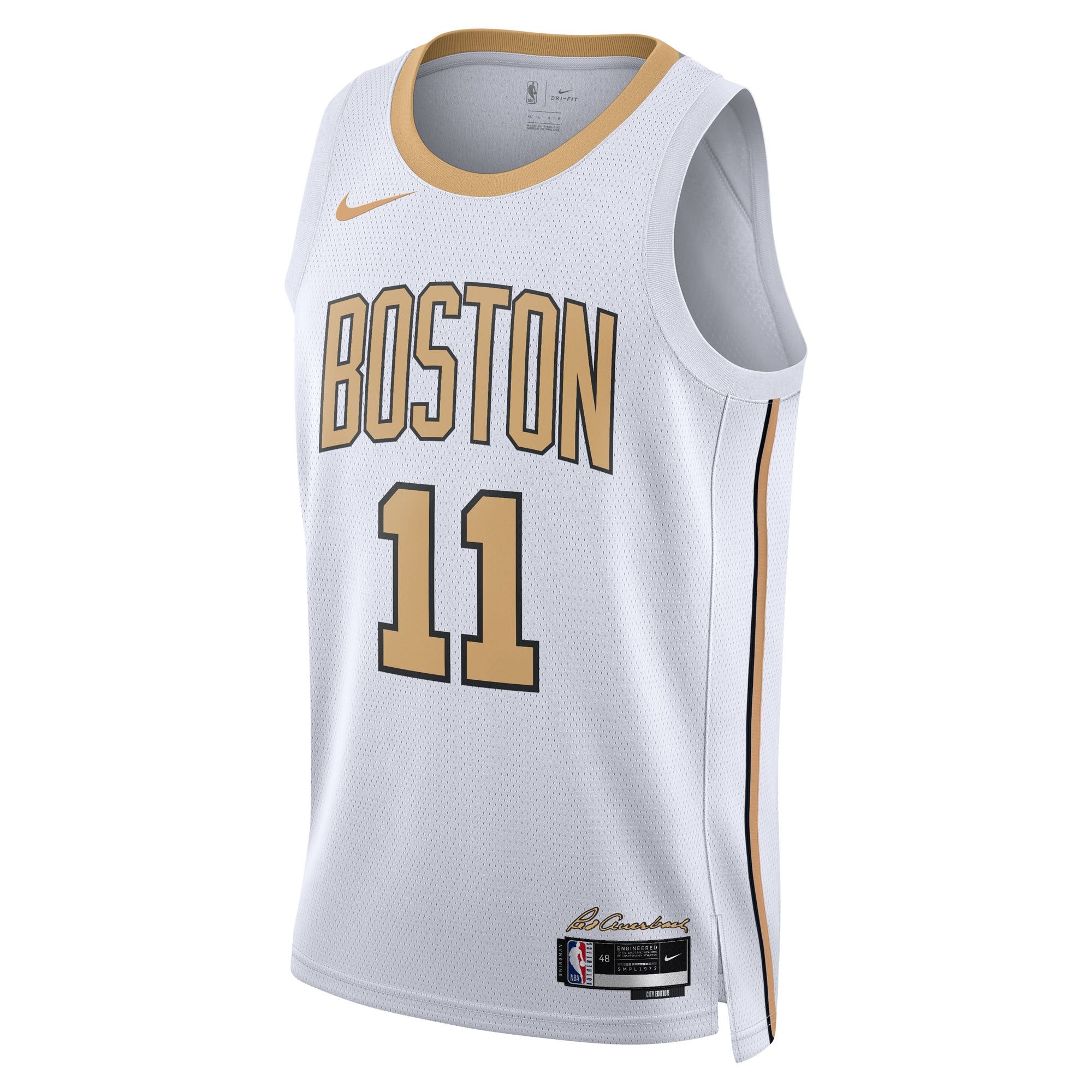 Boston Celtics Nike 2025/26 City Edition Swingman Jersey - White - Payton Pritchard - Unisex