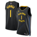 Golden State Warriors Jordan Brand 2024/25 Statement Edition Swingman Jersey - Black - Jonathan Kuminga - Unisex