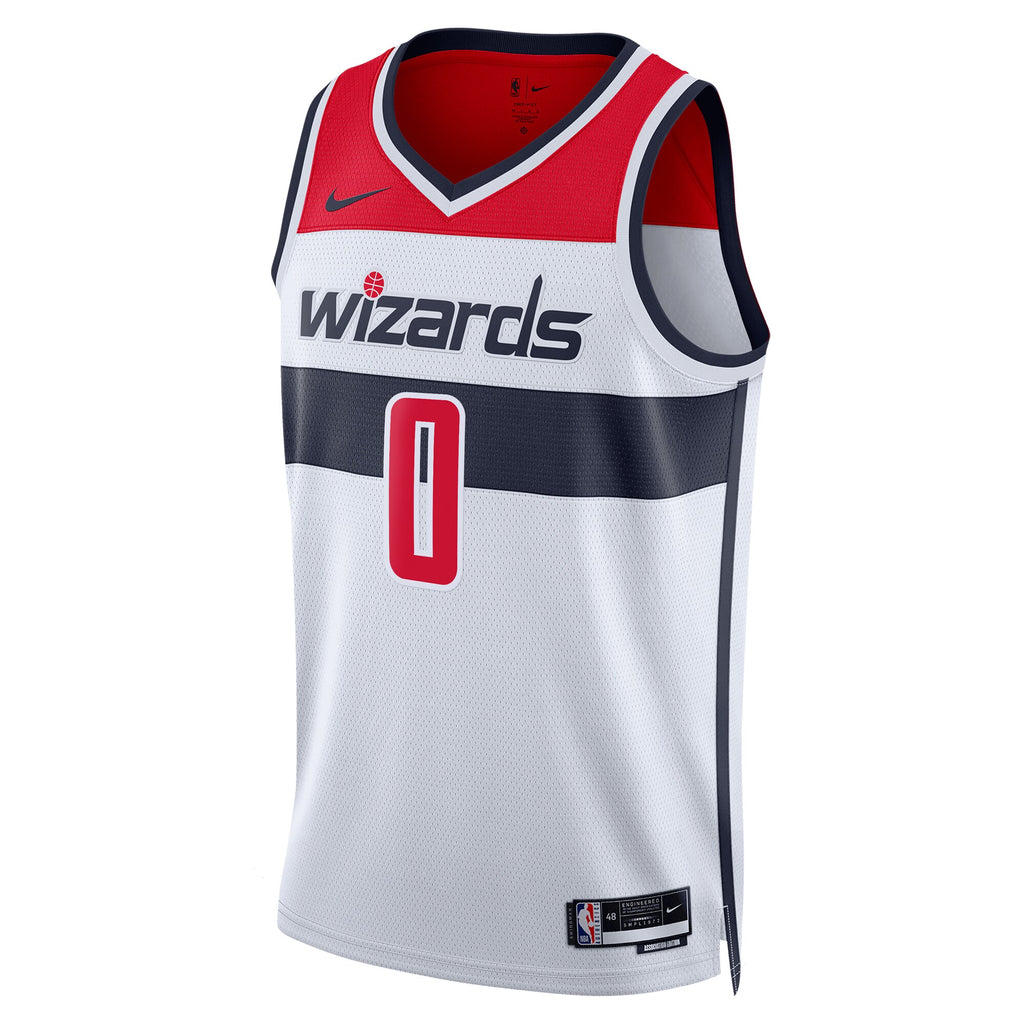 Washington Wizards Nike Association Edition Swingman Jersey - White - Bilal Coulibaly - Unisex