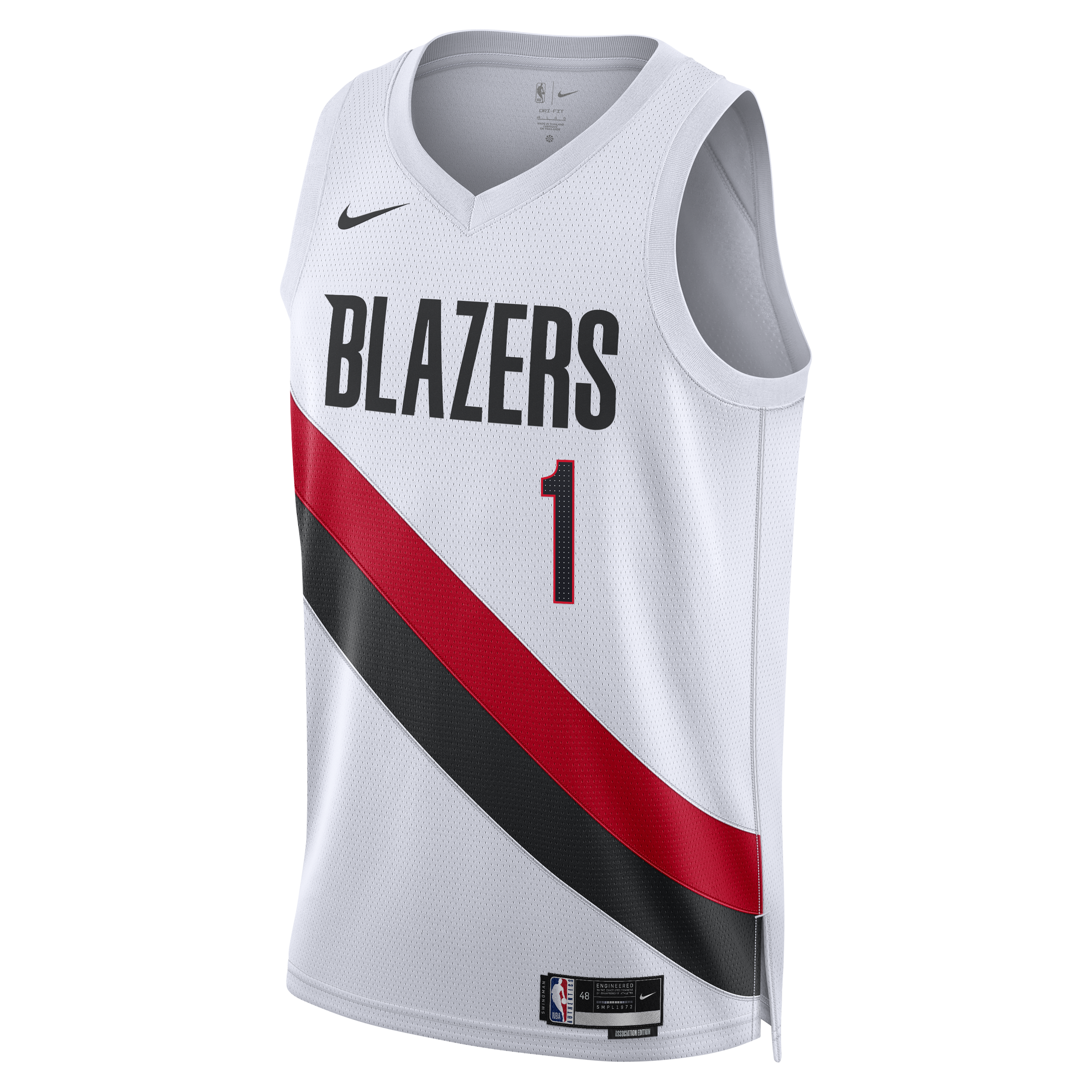 Portland Trail Blazers Nike Replica Association Edition Swingman Jersey - White - Ja Morant - Unisex