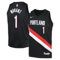 Portland Trail Blazers Nike Replica Icon Edition Swingman Jersey - Black - Ja Morant - Youth
