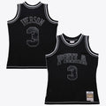 Philadelphia 76ers Mitchell & Ness Allen Iverson 1996 Contrast 2K Swingman Jersey - Black