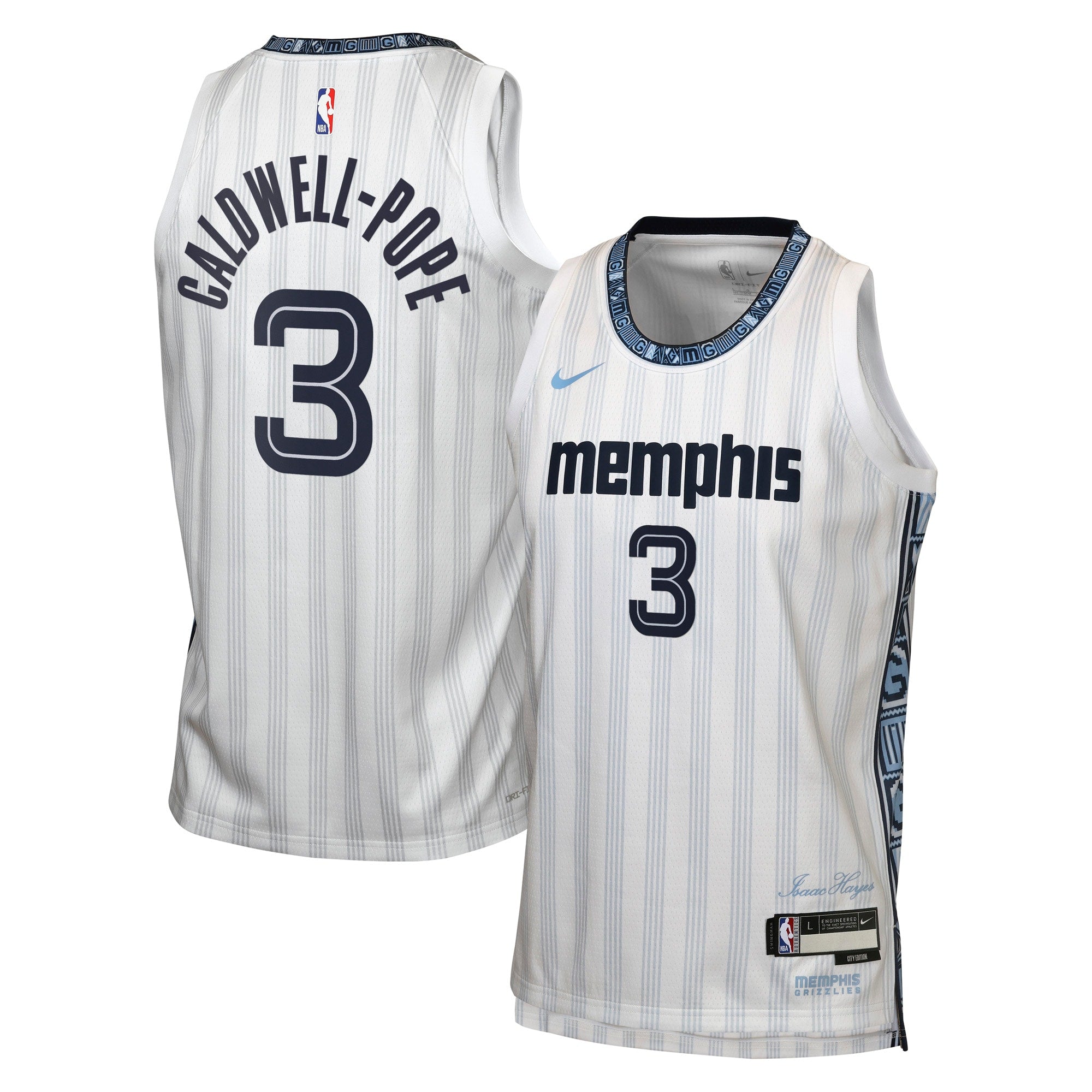 Memphis Grizzlies Nike 2025/26 City Edition Swingman Jersey - Gray - Kentavious Caldwell-Pope - Youth