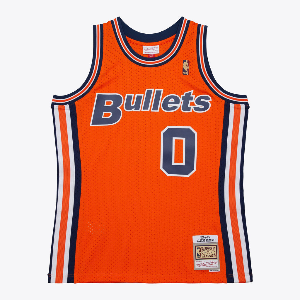 Washington Bullets Mitchell & Ness Gilbert Arenas 2004 Alternate Authentic Jersey - Orange