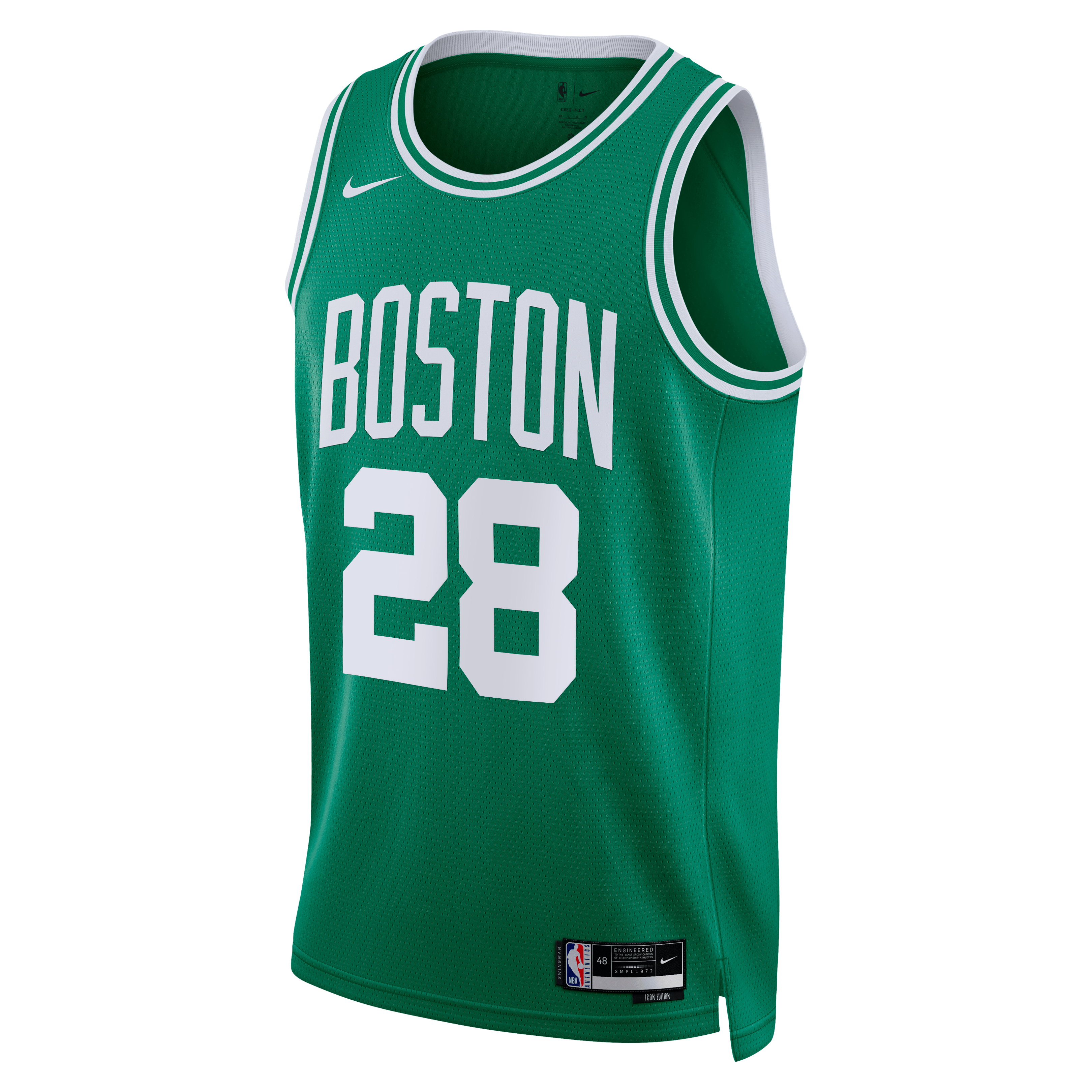 Boston Celtics Nike Icon Edition Swingman Jersey - Kelly Green - Hugo González - Unisex
