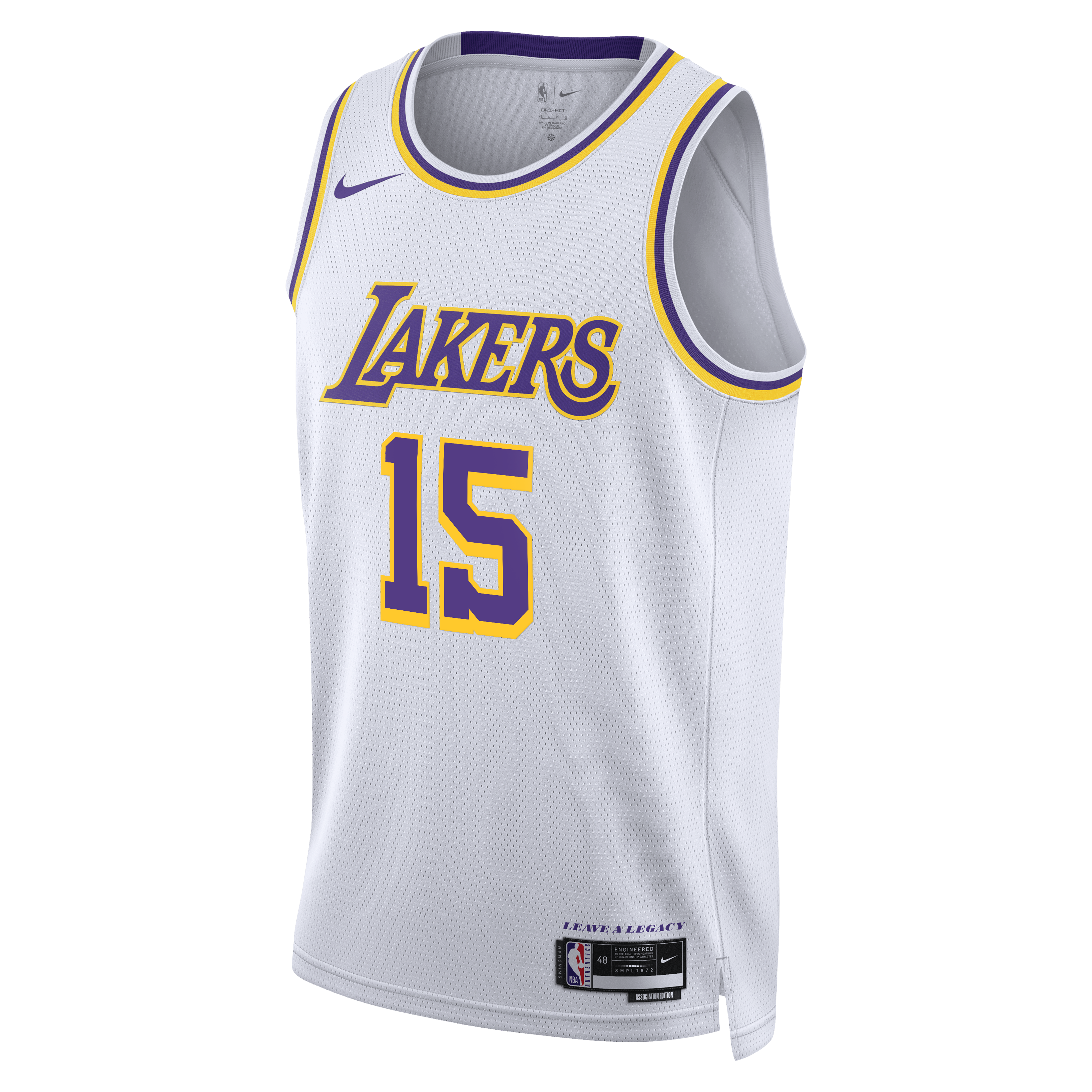 Los Angeles Lakers Nike Association Edition Swingman Jersey - White - Austin Reaves - Unisex