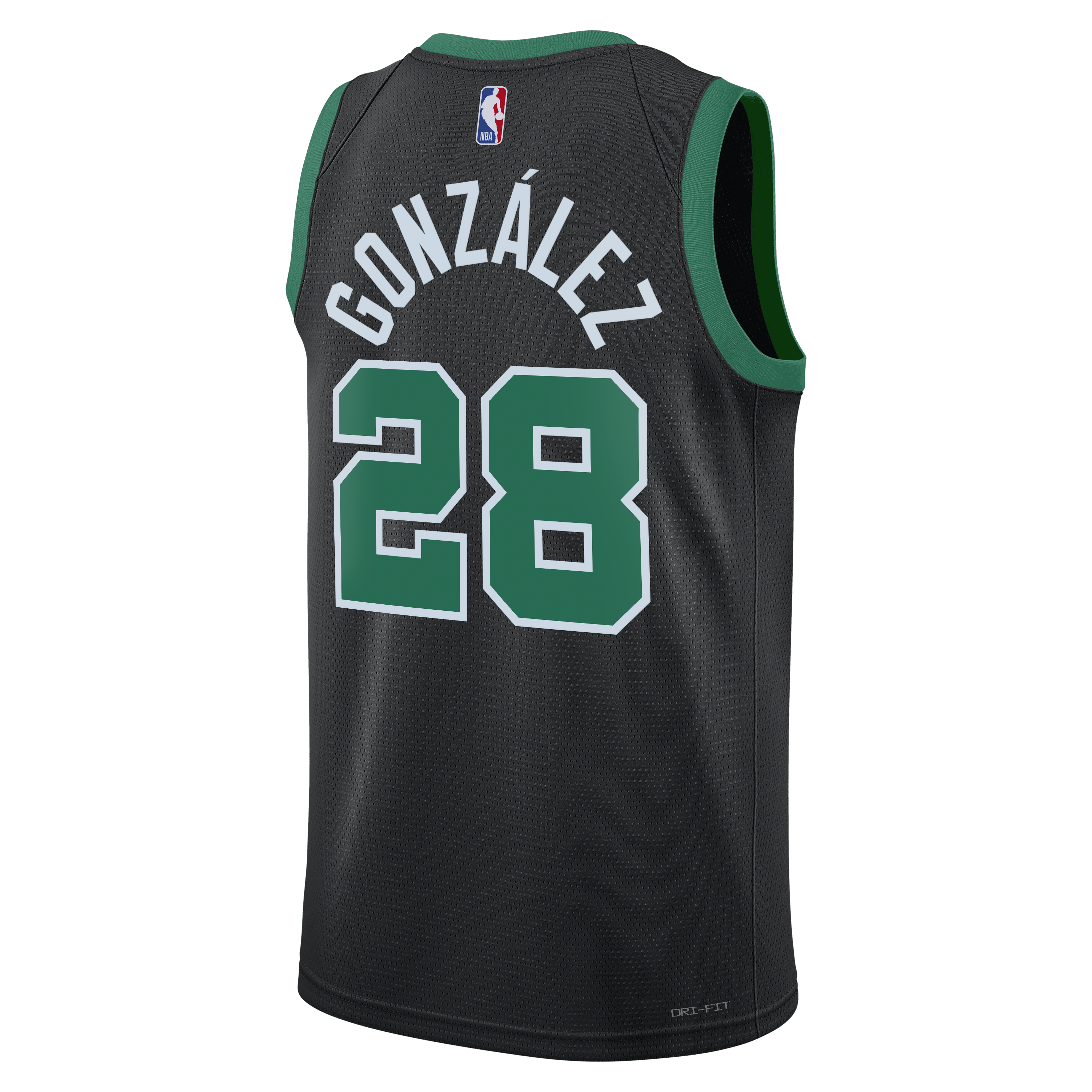 Boston Celtics Jordan Brand Statement Edition Swingman Jersey - Black - Hugo González - Unisex