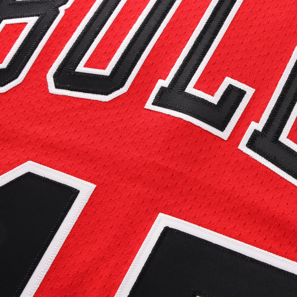 Chicago Bulls Michael Jordan 1994-95 Road 45 Authentic Jersey By Mitchell & Ness - Red - Mens