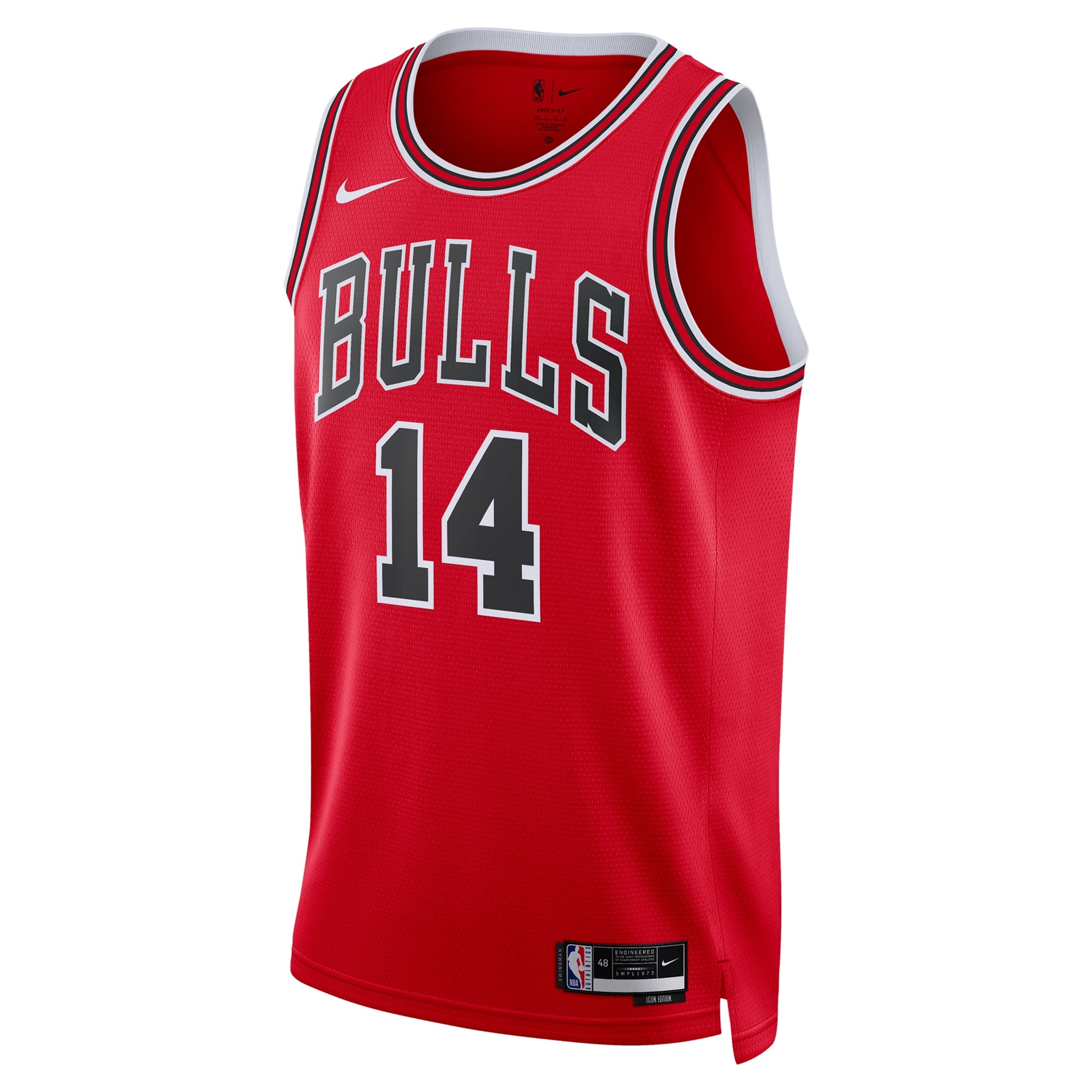 Chicago Bulls Nike Icon Swingman Jersey - Red - Matas Buzelis - Unisex