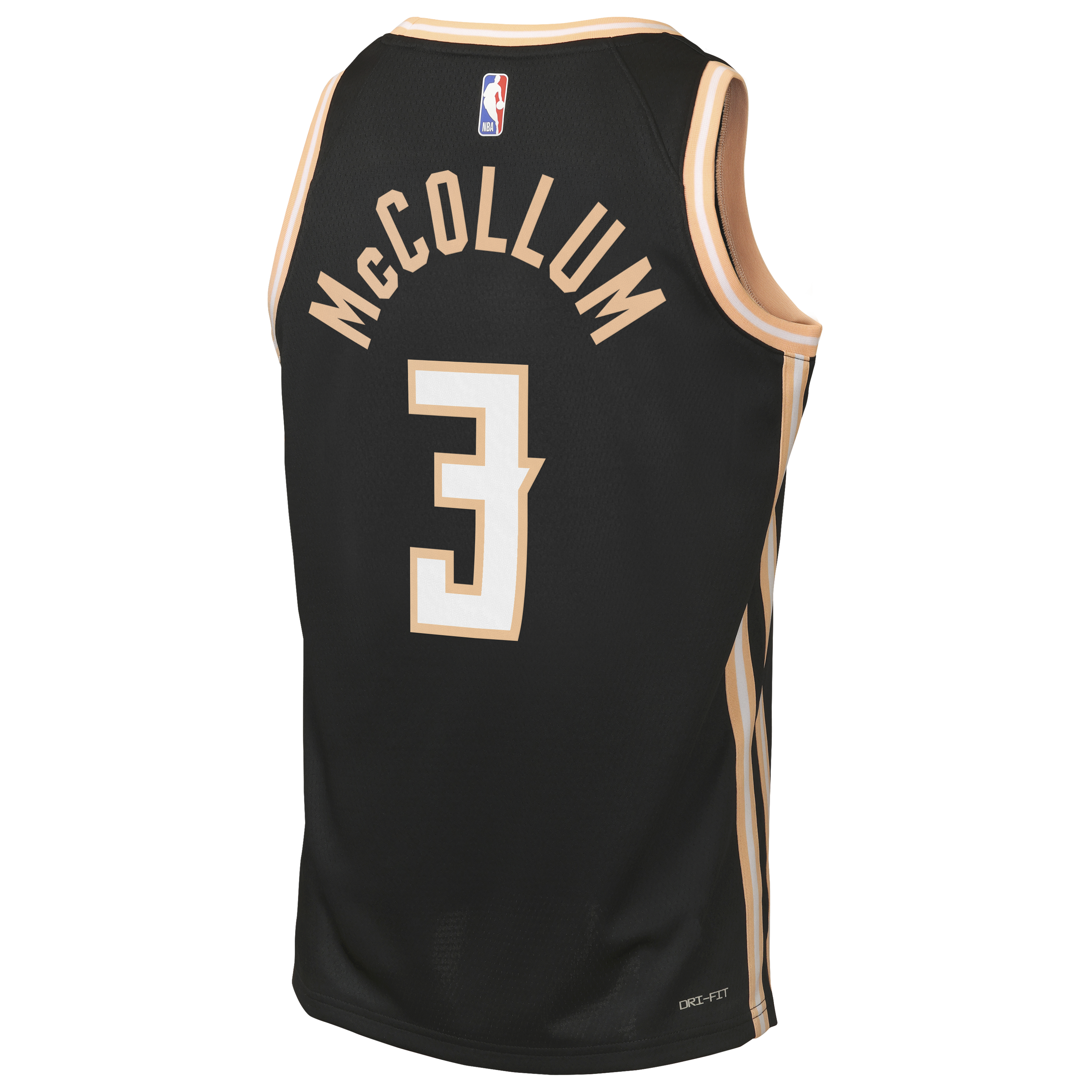 Nike Atlanta Hawks 2025/26 Nike City Edition Swingman Jersey - Black - CJ McCollum - Youth
