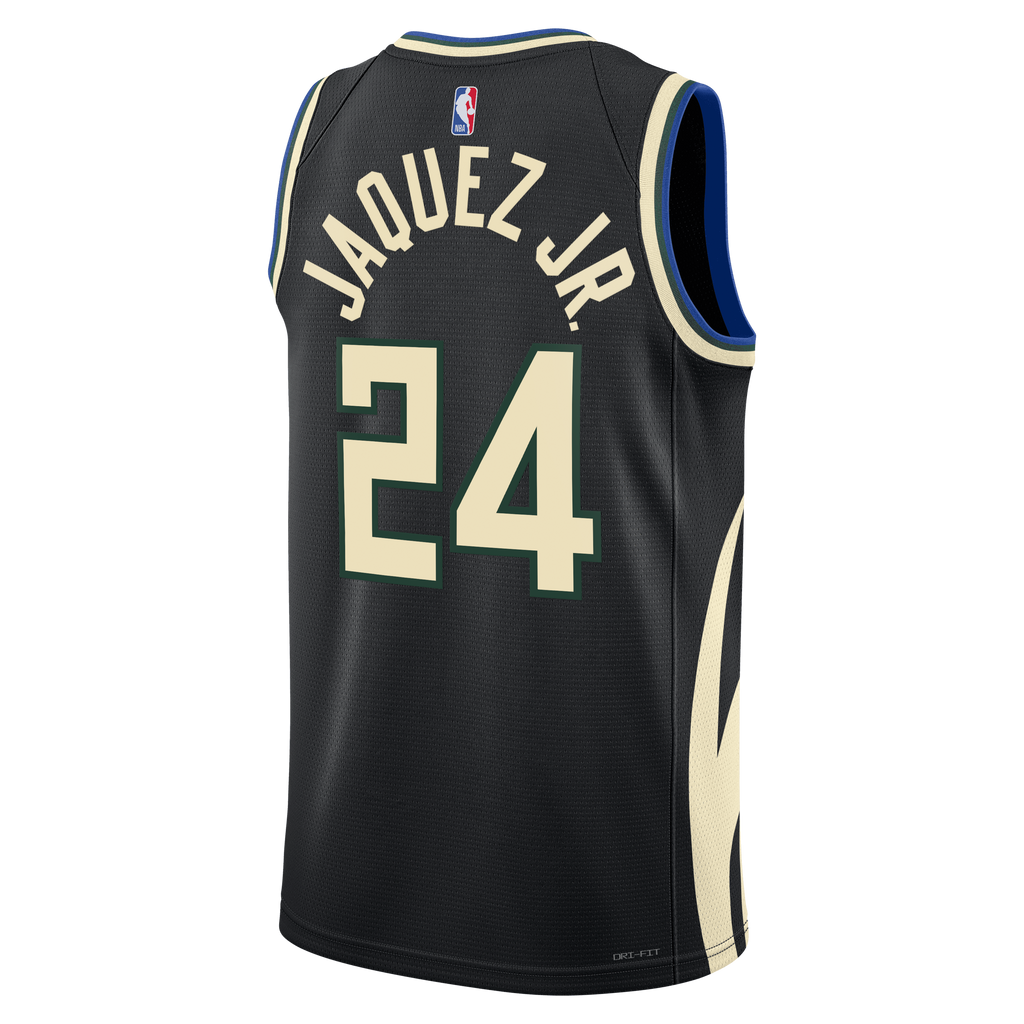 Milwaukee Bucks Jordan Brand Statement Edition Swingman Jersey - Hunter Green - Jaime Jaquez Jr. - Unisex