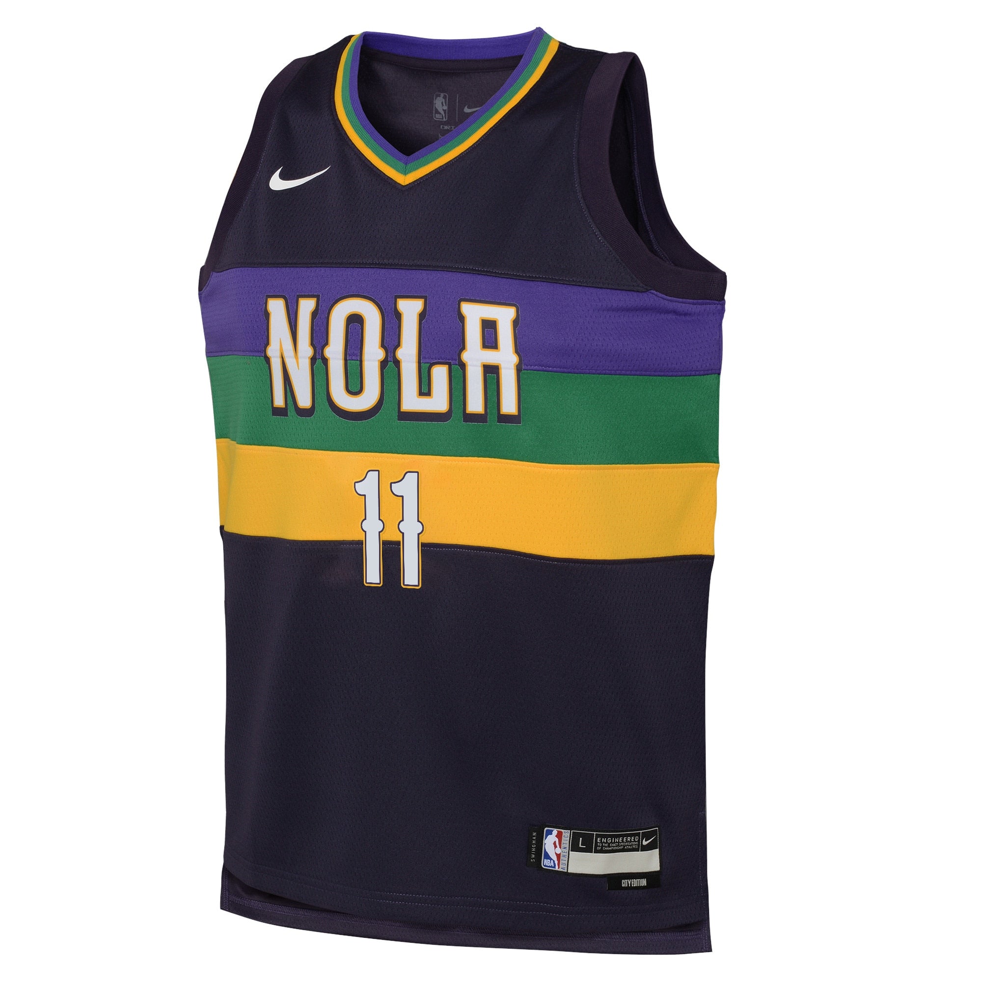 New Orleans Pelicans Nike City Edition Swingman Jersey 22 - Purple - Dyson Daniels - Youth