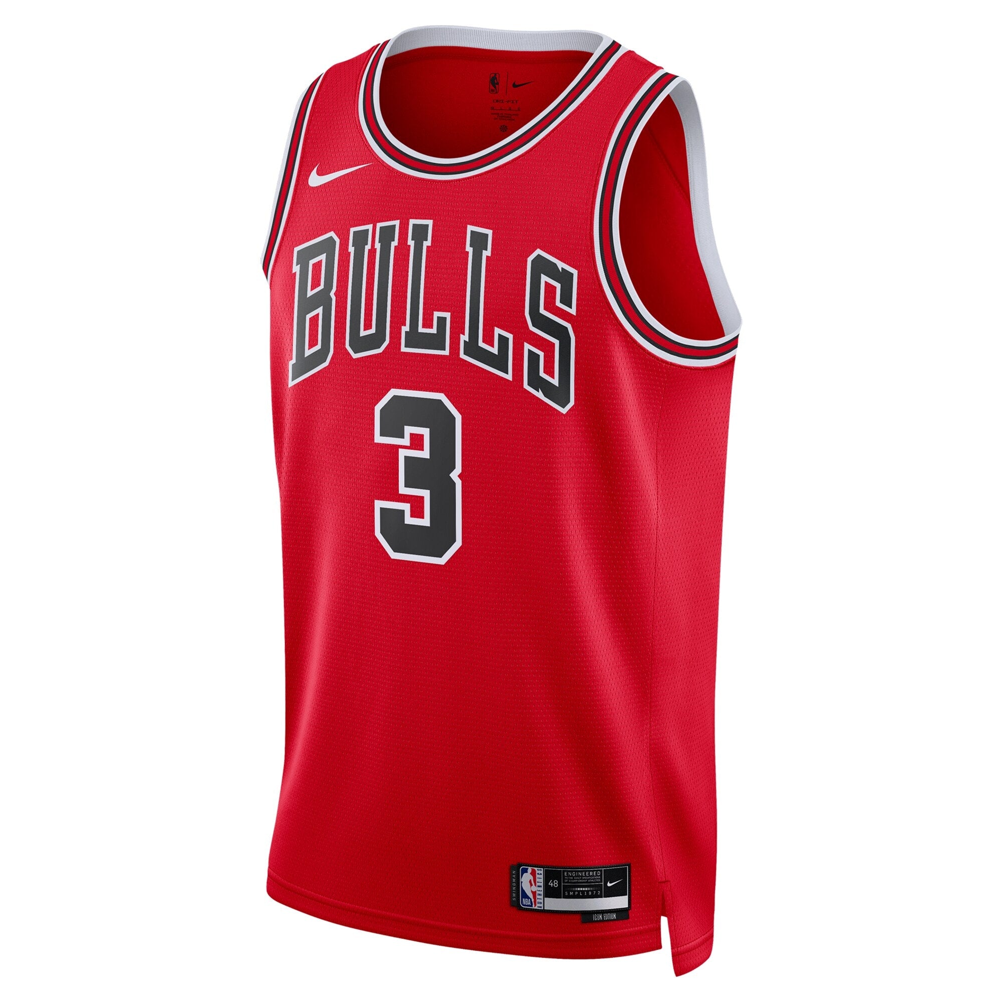 Chicago Bulls Nike Icon Swingman Jersey - Giddey 3 - Unisex