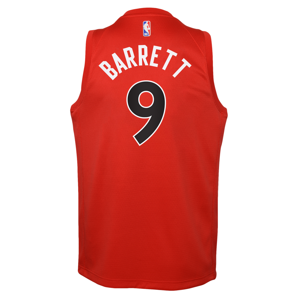 Toronto Raptors Nike Icon Edition Swingman Jersey - Red - RJ Barrett - Youth