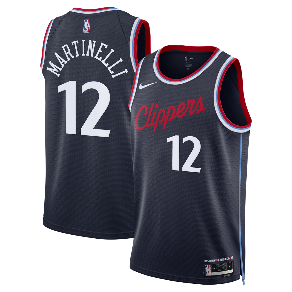 Los Angeles Clippers Nike Replica Icon Edition Swingman Jersey - Navy - Nick Martinelli - Youth