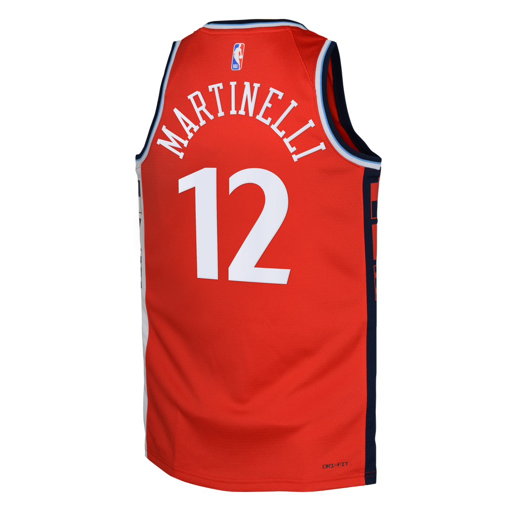 LA Clippers Jordan Brand Statement Edition Swingman Jersey - Red - Nick Martinelli - Youth