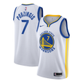 Golden State Warriors Nike Association Edition Swingman Jersey - White - Kristaps Porziņģis - Youth