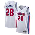 Detroit Pistons Nike Association Edition Swingman Jersey - White - Isaiah Stewart - Unisex