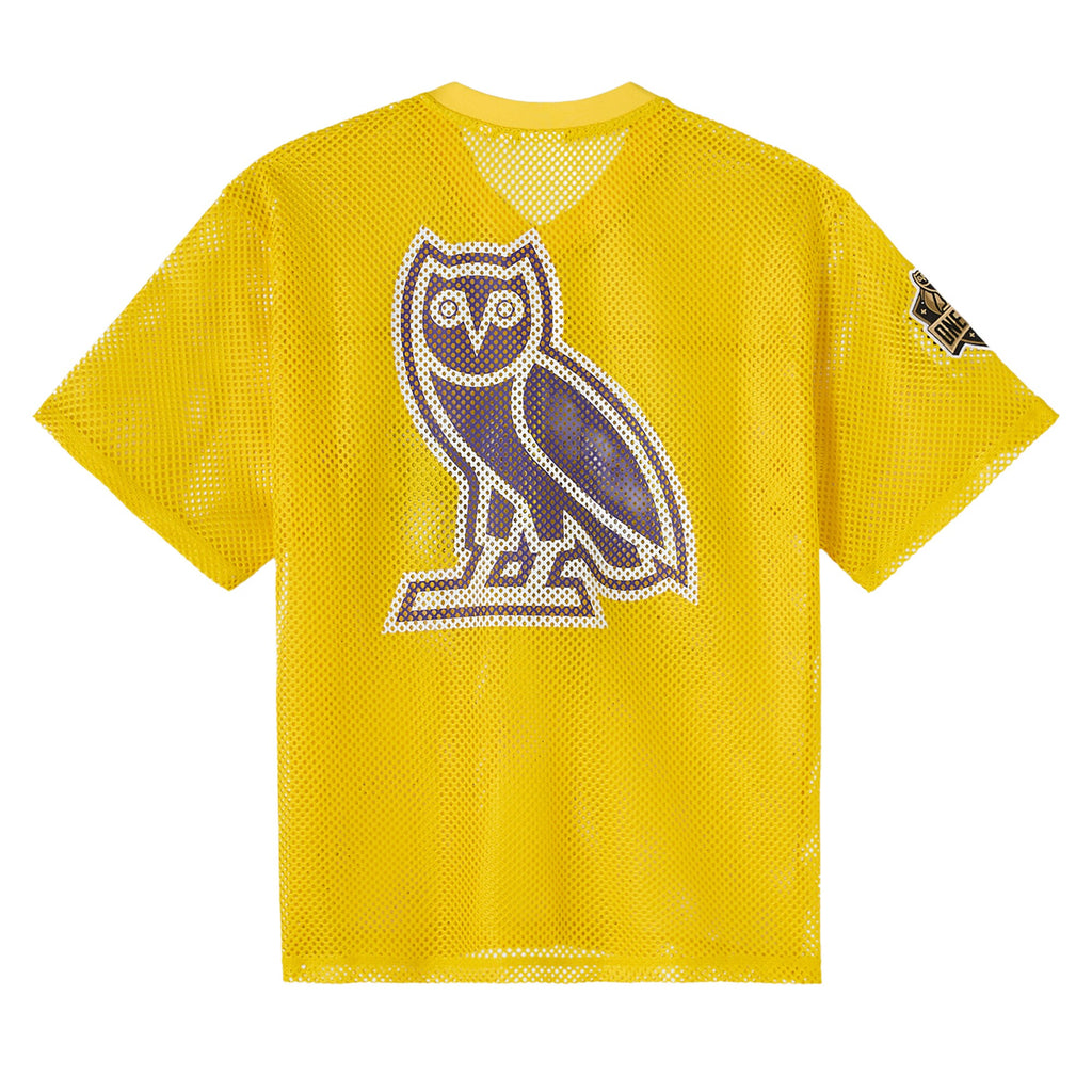 Los Angeles Lakers X OVO Mesh Football Jersey - Mens