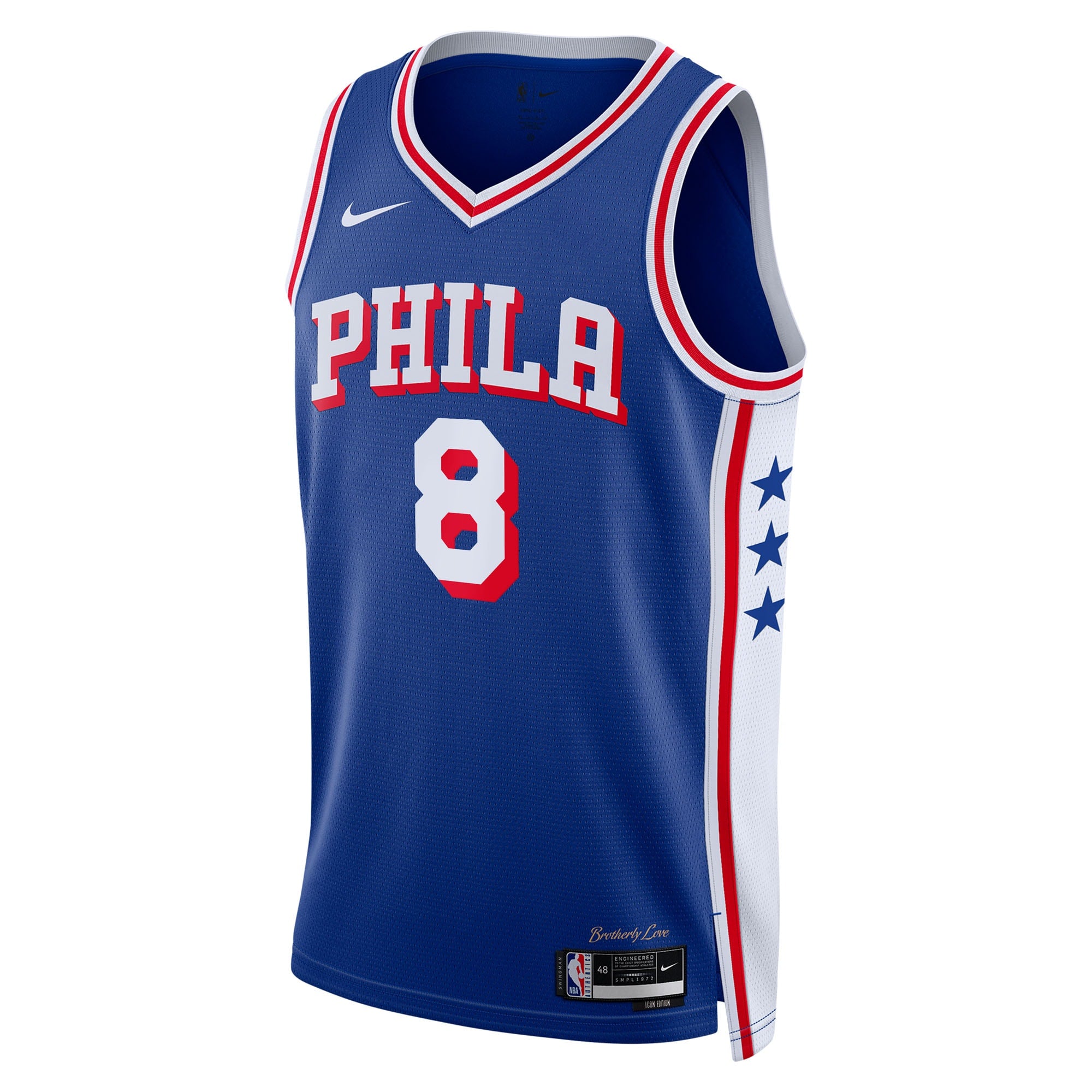 Philadelphia 76ers Nike Icon Edition Swingman Jersey - Royal - Paul George - Unisex