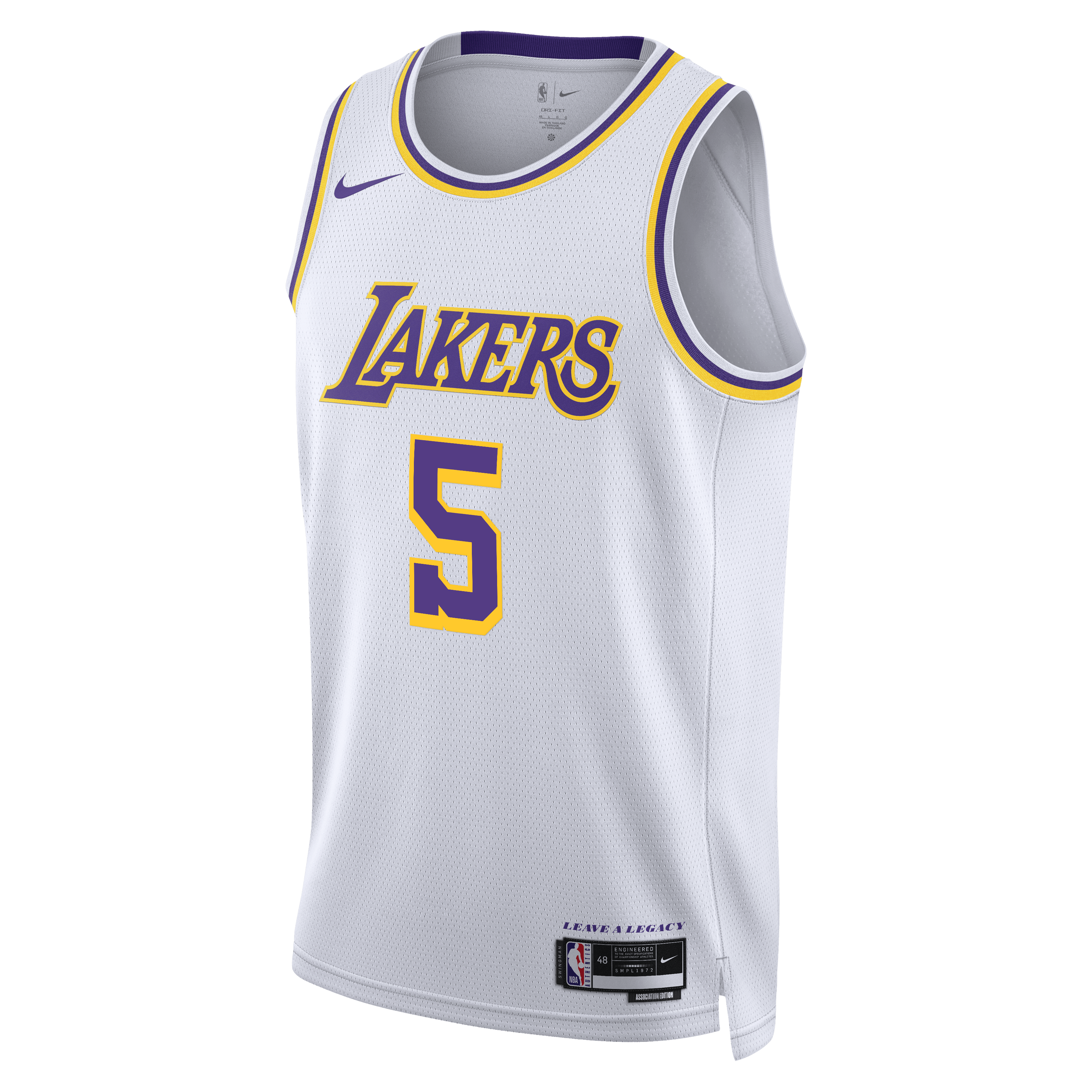 Los Angeles Lakers Nike Association Edition Edition Swingman Jersey - White - Quentin Grimes - Unisex
