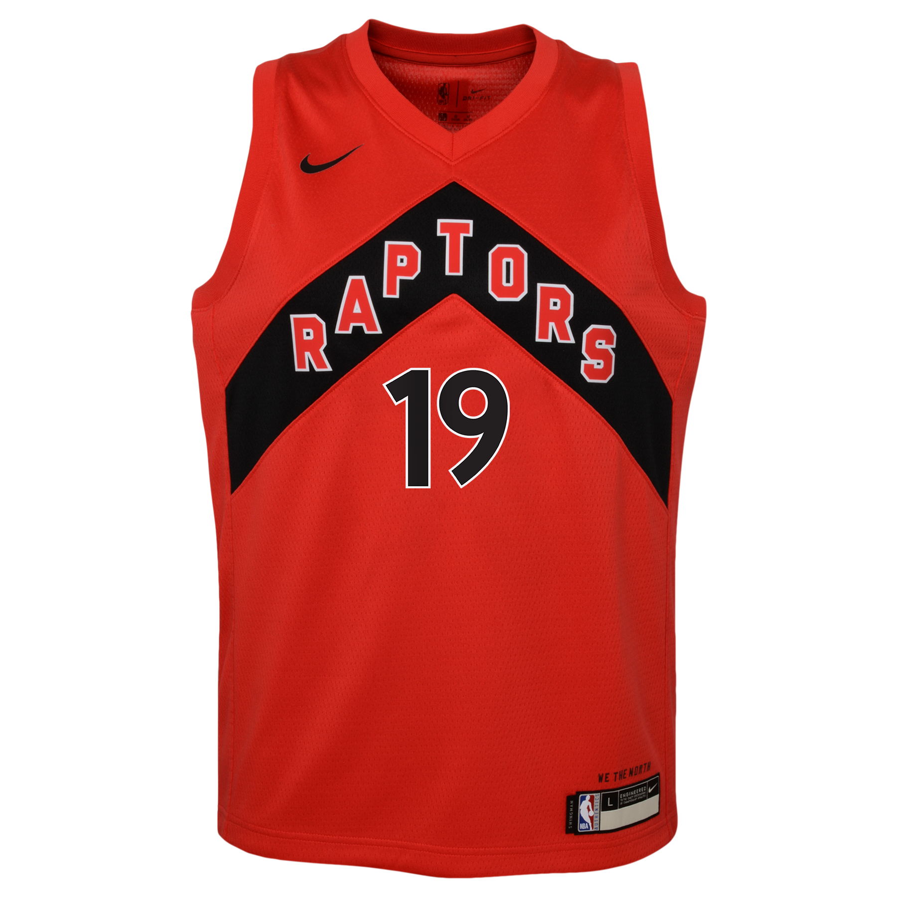 Toronto Raptors Nike Icon Edition Swingman Jersey - Red - Jakob Poeltl - Youth