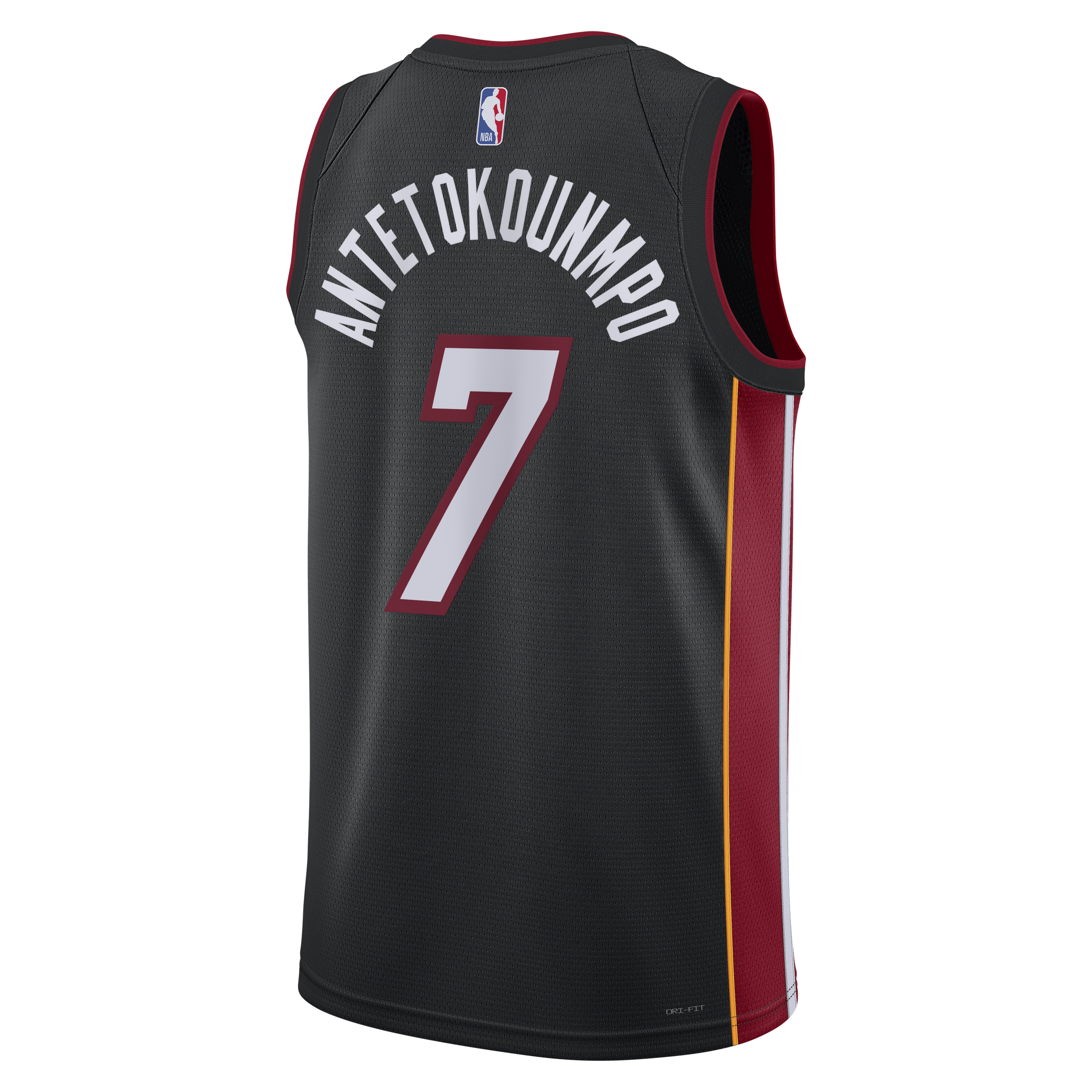 Miami Heat Nike Icon Edition Swingman Jersey - Black - Giannis Antetokounmpo - Unisex