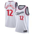 Los Angeles Clippers Nike Replica Association Edition Swingman Jersey - White - Nick Martinelli - Unisex