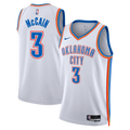 Oklahoma City Thunder Nike Association Edition Swingman Jersey - White - Jared McCain - Unisex