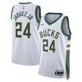 Milwaukee Bucks Nike Association Edition Swingman Jersey - White - Jaime Jaquez Jr. - Unisex