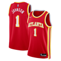 Atlanta Hawks Nike Icon Edition Swingman Jersey - Red - Jalen Johnson - Unisex