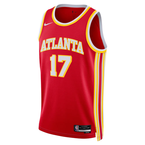 Atlanta Hawks Nike Icon Edition Swingman Jersey - Red - Onyeka Okongwu - Unisex