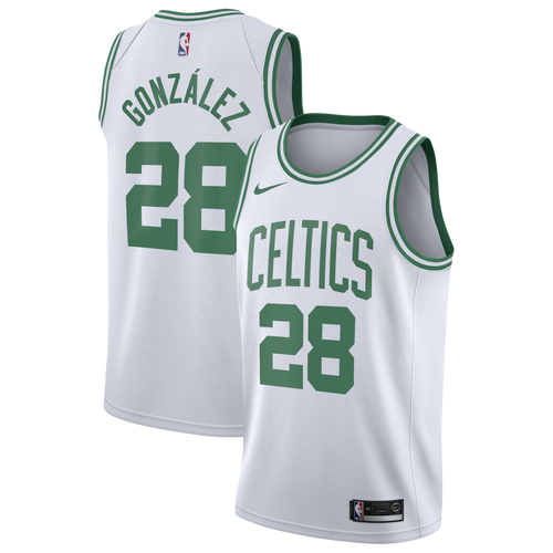 Boston Celtics Nike Association Edition Swingman Jersey - White - Hugo González - Youth