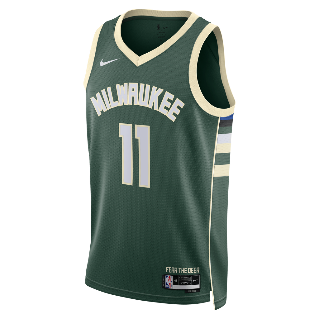 Milwaukee Bucks Nike Icon Edition Swingman Jersey - Hunter Green - Tyler Herro - Unisex
