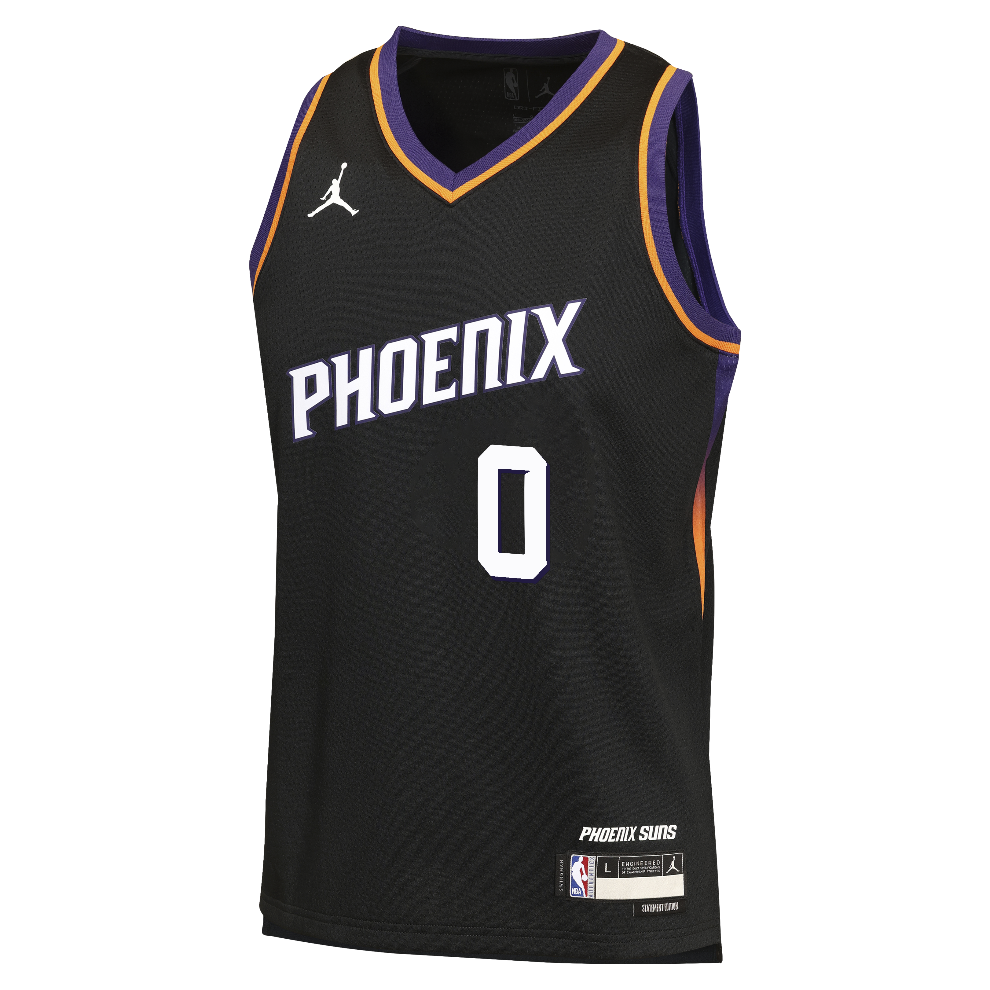 Phoenix Suns Jordan Brand Statement Edition Jersey - Black - Ryan Dunn - Youth