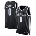 Brooklyn Nets Nike Icon Swingman Jersey - Black - Mikel Brown Jr. - Unisex