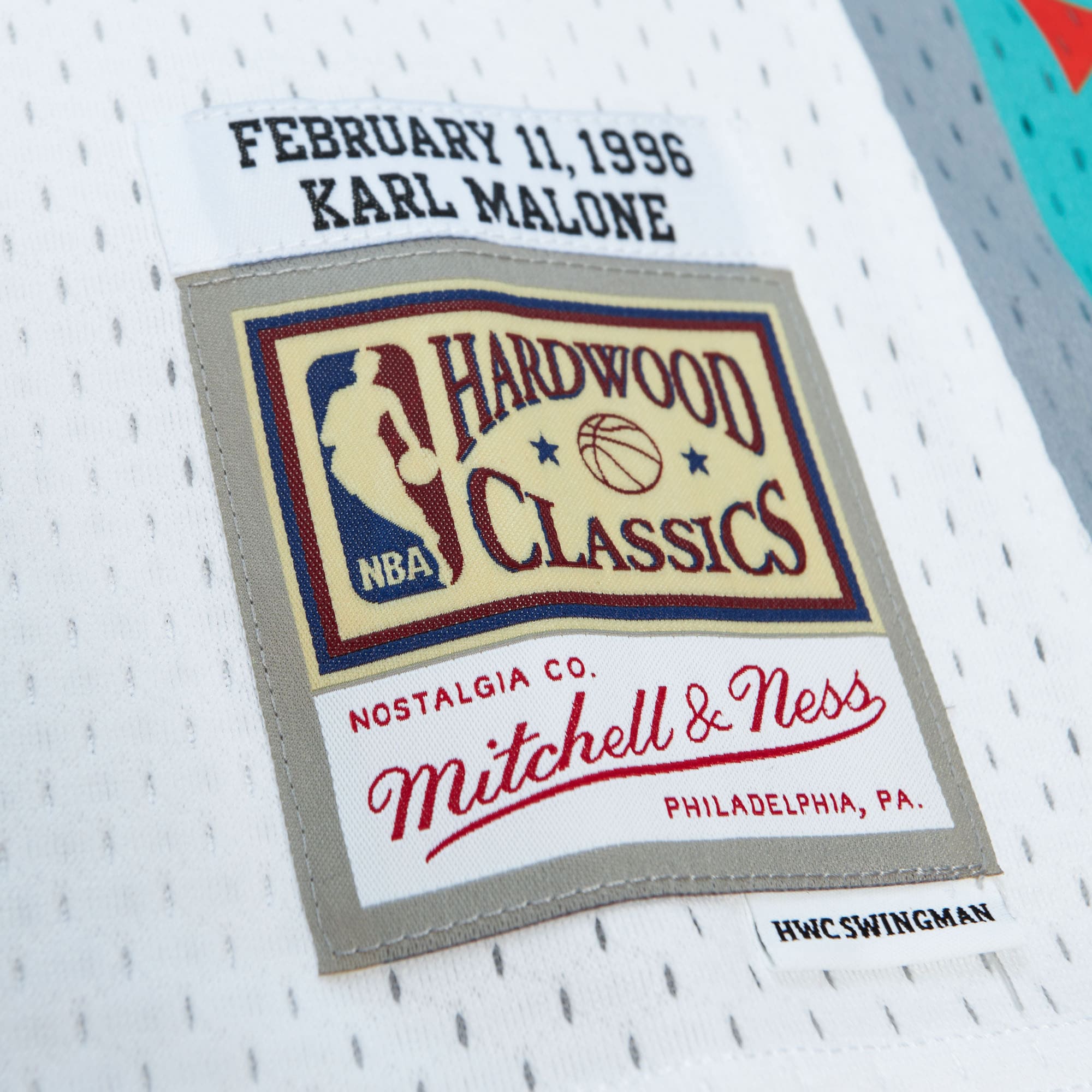 NBA Mitchell & Ness Karl Malone 1996 All-Star Swingman Authentic Jersey - White