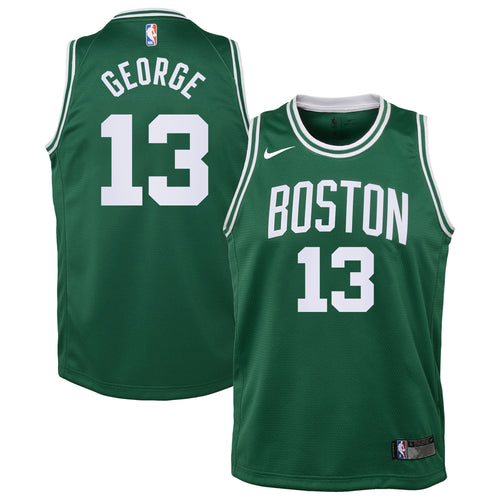Boston Celtics Nike Replica Icon Edition Jersey - Kelly Green - Paul George - Kids