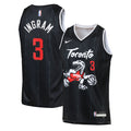Toronto Raptors Nike 2025/26 City Edition Swingman Jersey - Black - Brandon Ingram - Youth