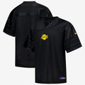 Los Angeles Lakers Nike Courtside Football Jersey - Black - Mens