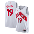 Toronto Raptors Nike Association Edition Swingman Jersey - White - Jakob Poeltl - Unisex